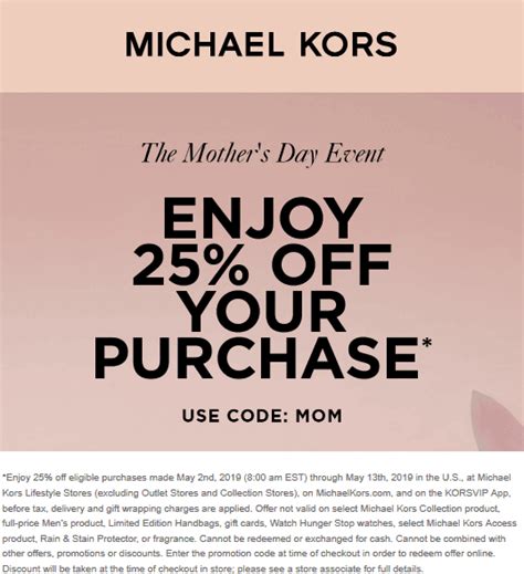 michael kors online coupon|michael kors amex offer.